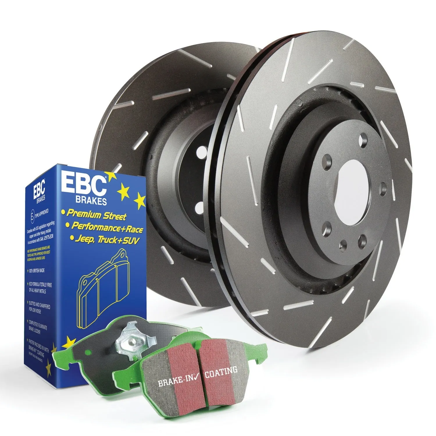 EBC Brakes S2KF1263 S2 Kits Greenstuff 2000 and USR Rotors;