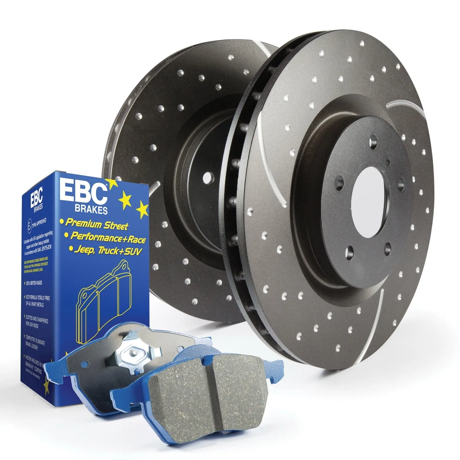 EBC Brakes S6KR1071 Disc Brake Pad and Rotor / Drum Brake Shoe and Drum Kit