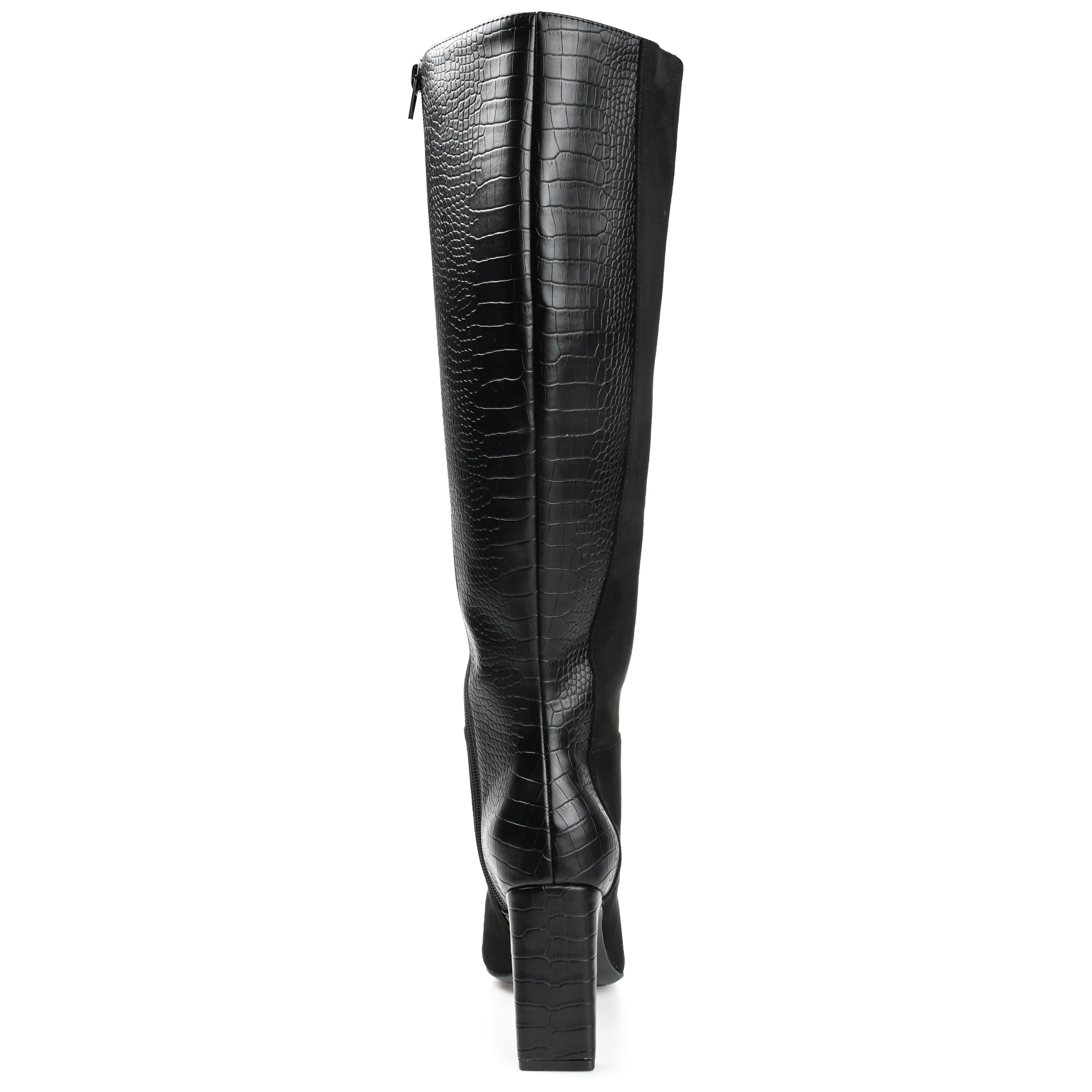 ELISABETH KNEE HIGH BOOTS IN FAUX LEATHER