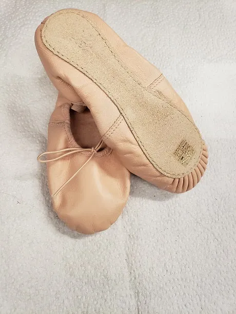 Ensemble -- Women's Leather Cross Strap Full Sole Ballet -- Ballet Pink