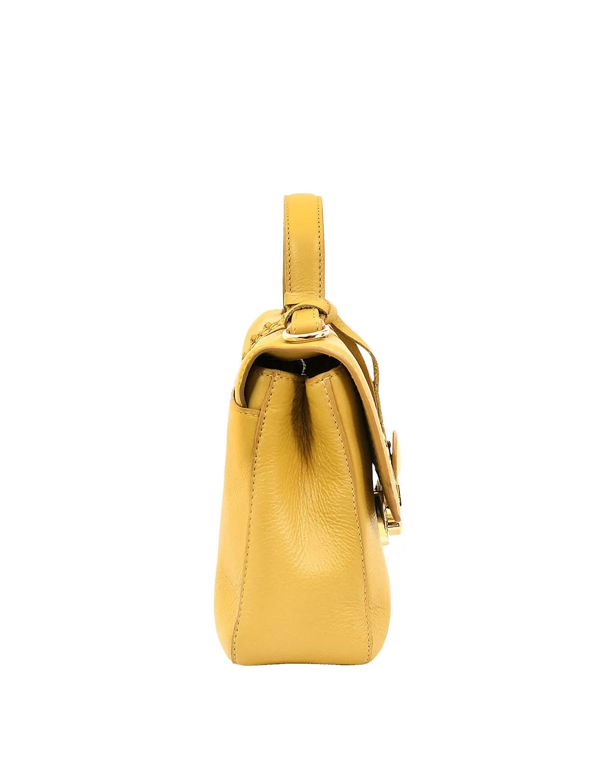 eske Paris Anika Leather Stylish Handbag Sling Bag For women, Latest Collection, Latest Collection Yellow Vanilla