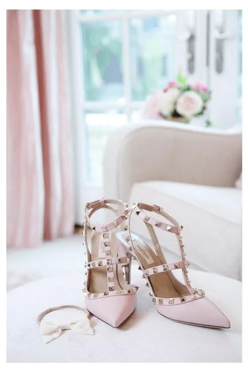 Fifth Avenue Pretty Peach High Heels