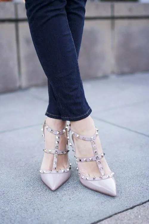 Fifth Avenue Pretty Peach High Heels