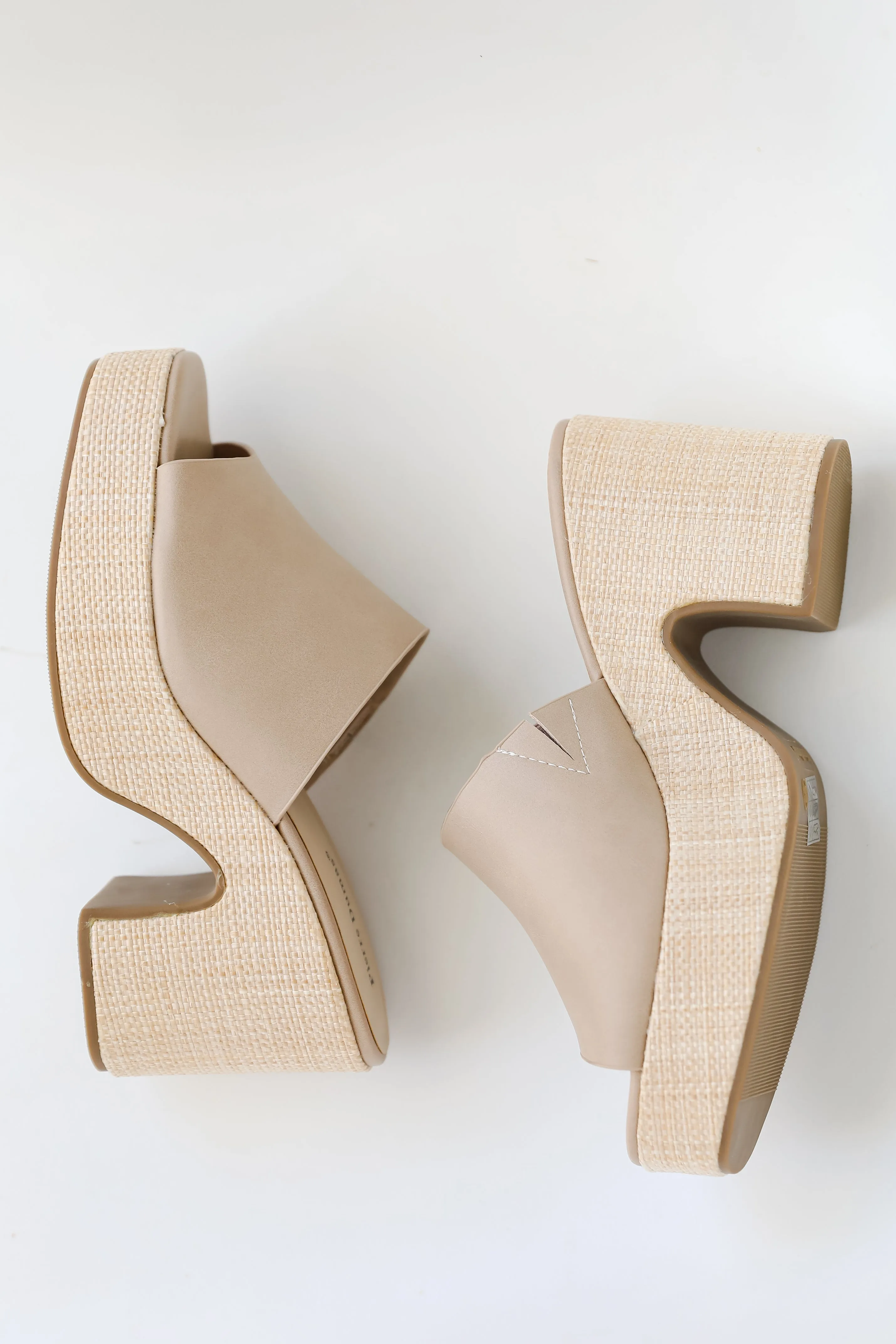 FINAL SALE - Sunny Steps Nude Platform Heels