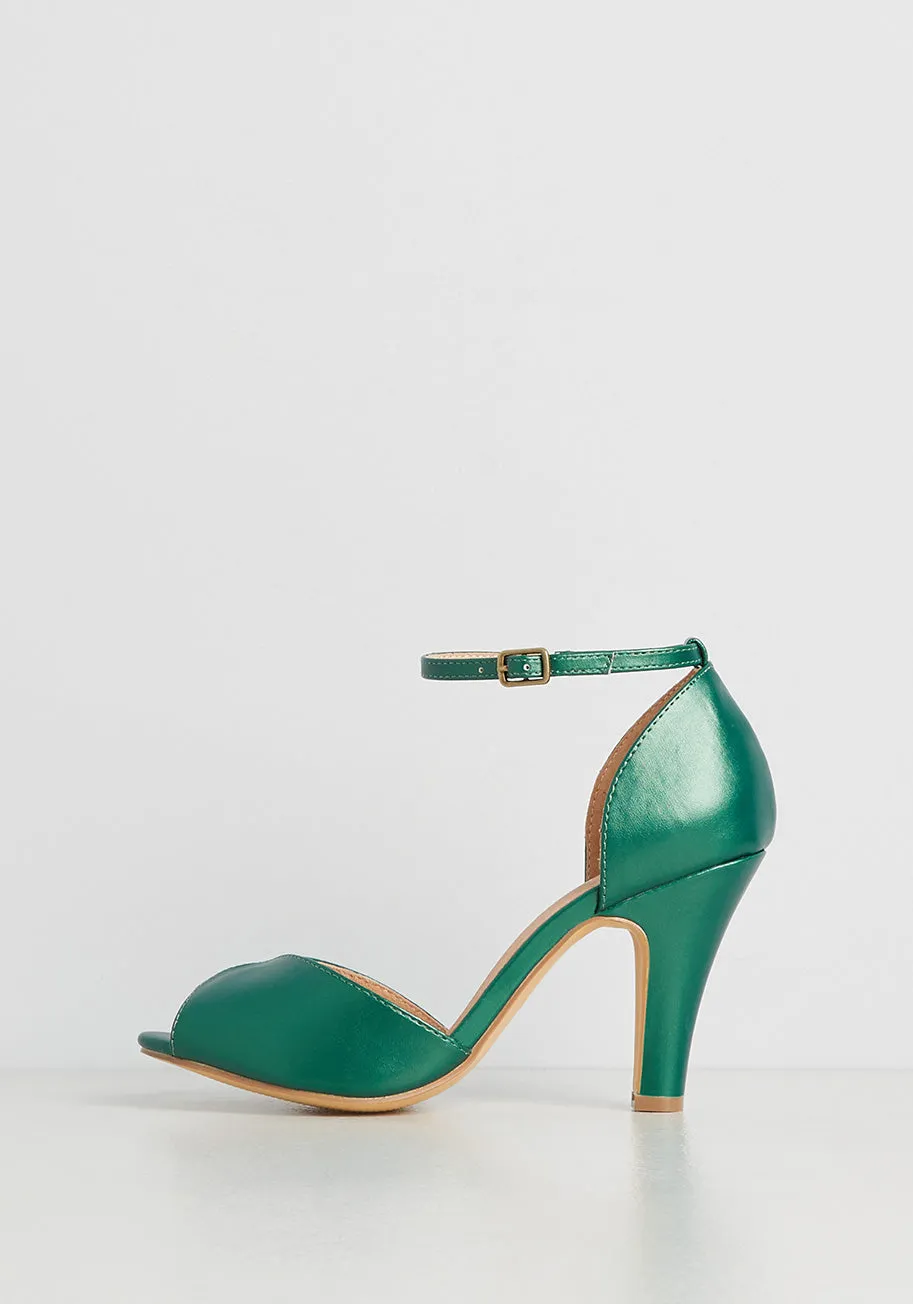 Fine Dining Peep Toe Heel