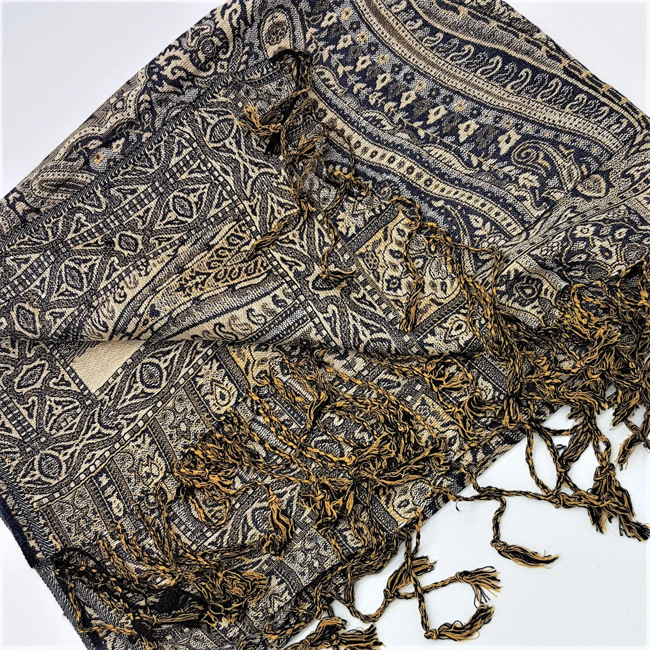 Fine Woven Pashmina Shawls - Choice of Colours & Designs