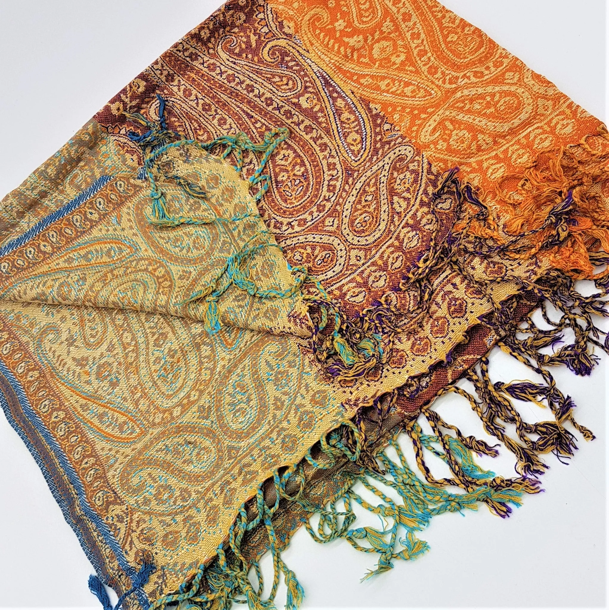 Fine Woven Pashmina Shawls - Choice of Colours & Designs