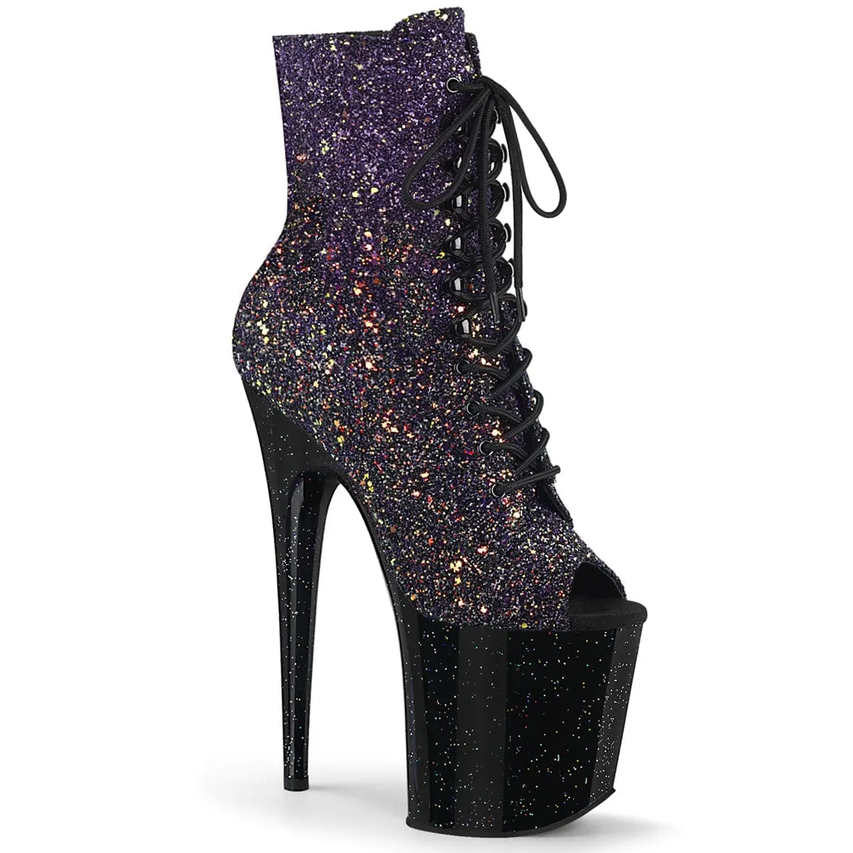 FLAMINGO-1021OMBG Purple Multi Glitter/Black