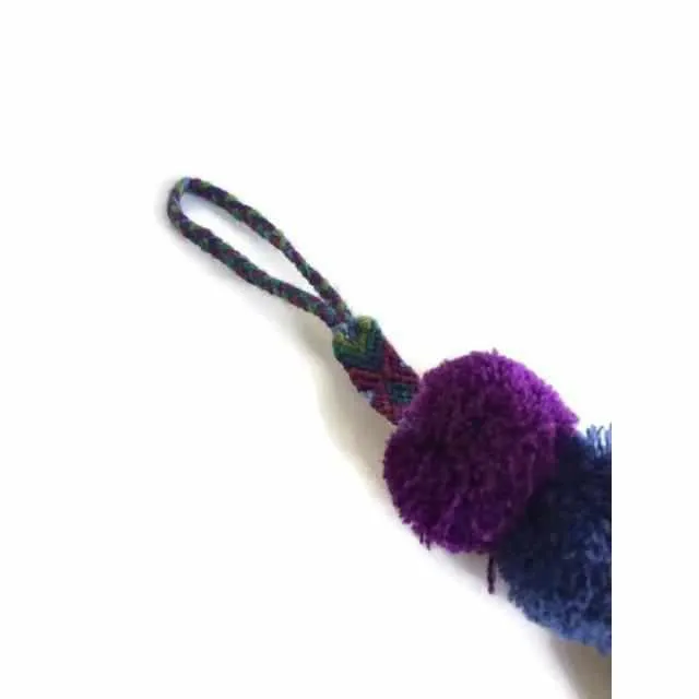 Friendship Pompom Zipper Pull - Mexico