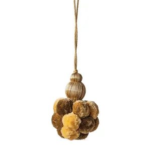 Gold Pom Pom Tassel