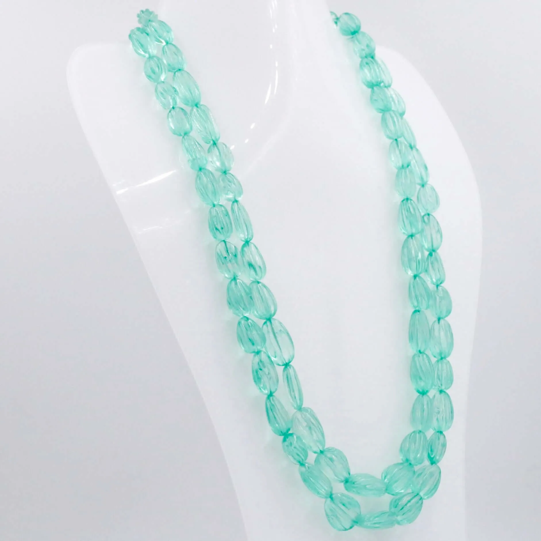 Green Quartz Necklace Beaded Necklace Gemstone Necklace Long Necklace Quartz Necklace Green Necklace SKU 6143299