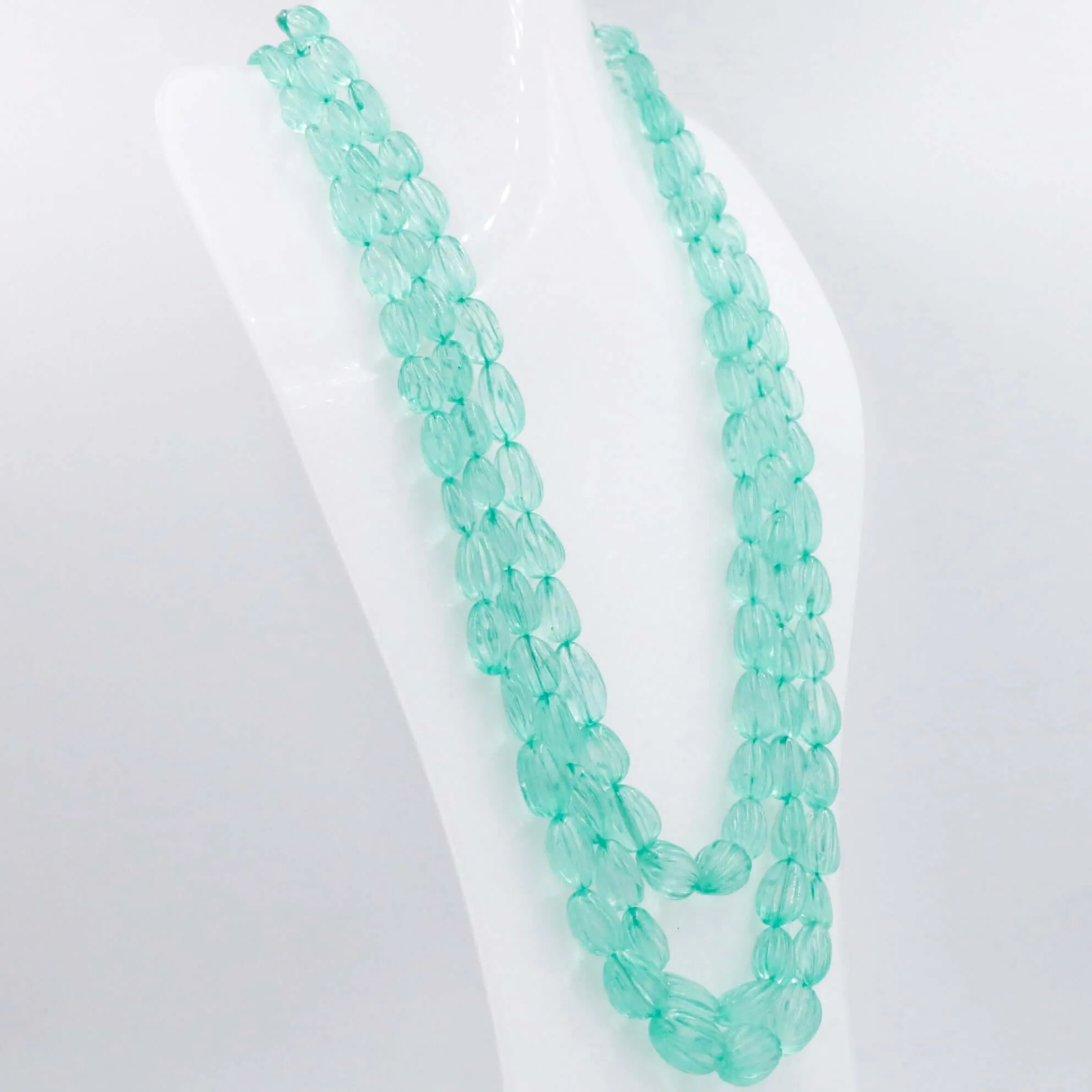 Green Quartz Necklace Beaded Necklace Gemstone Necklace Long Necklace Quartz Necklace Green Necklace SKU 6143299