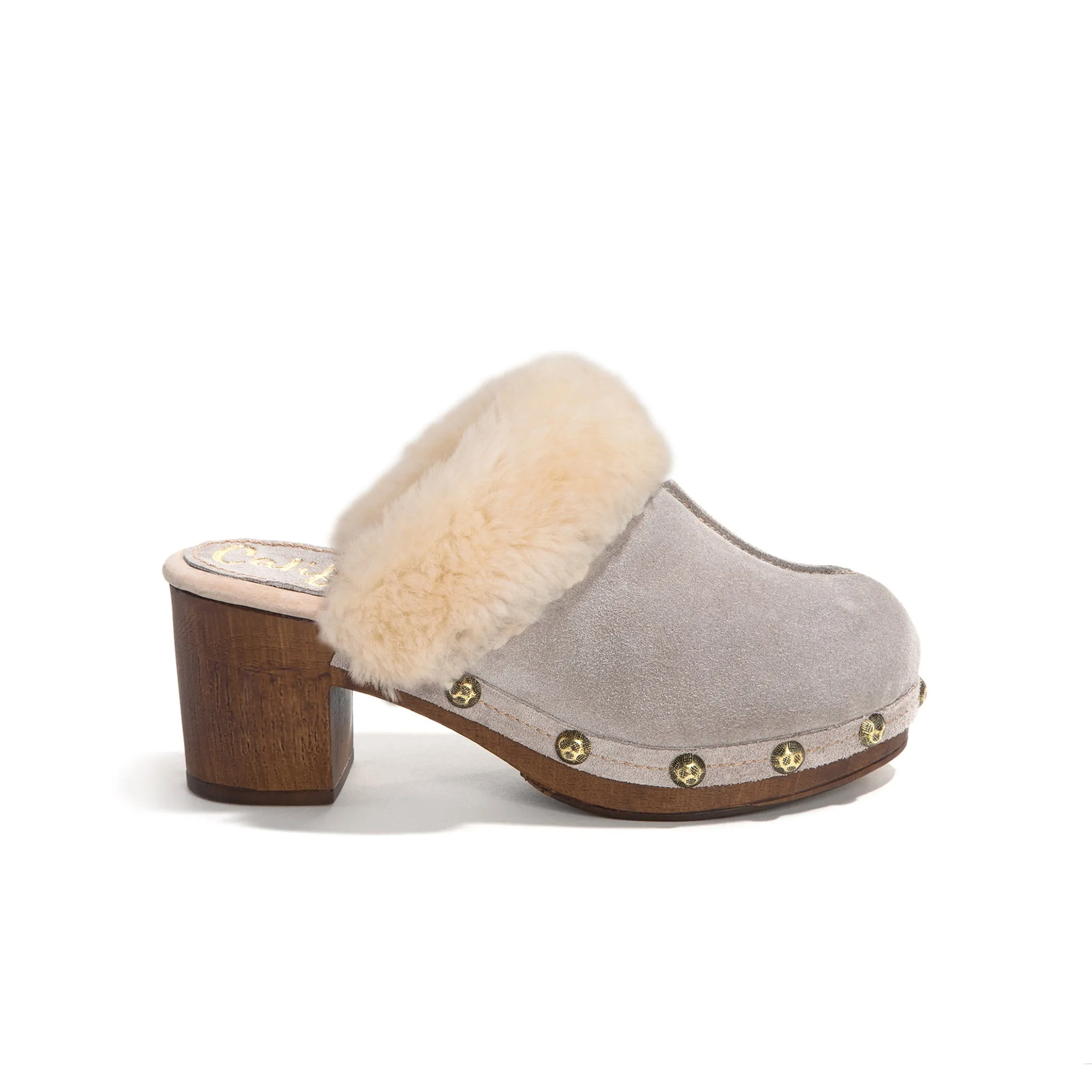 Greta | Stone Suede