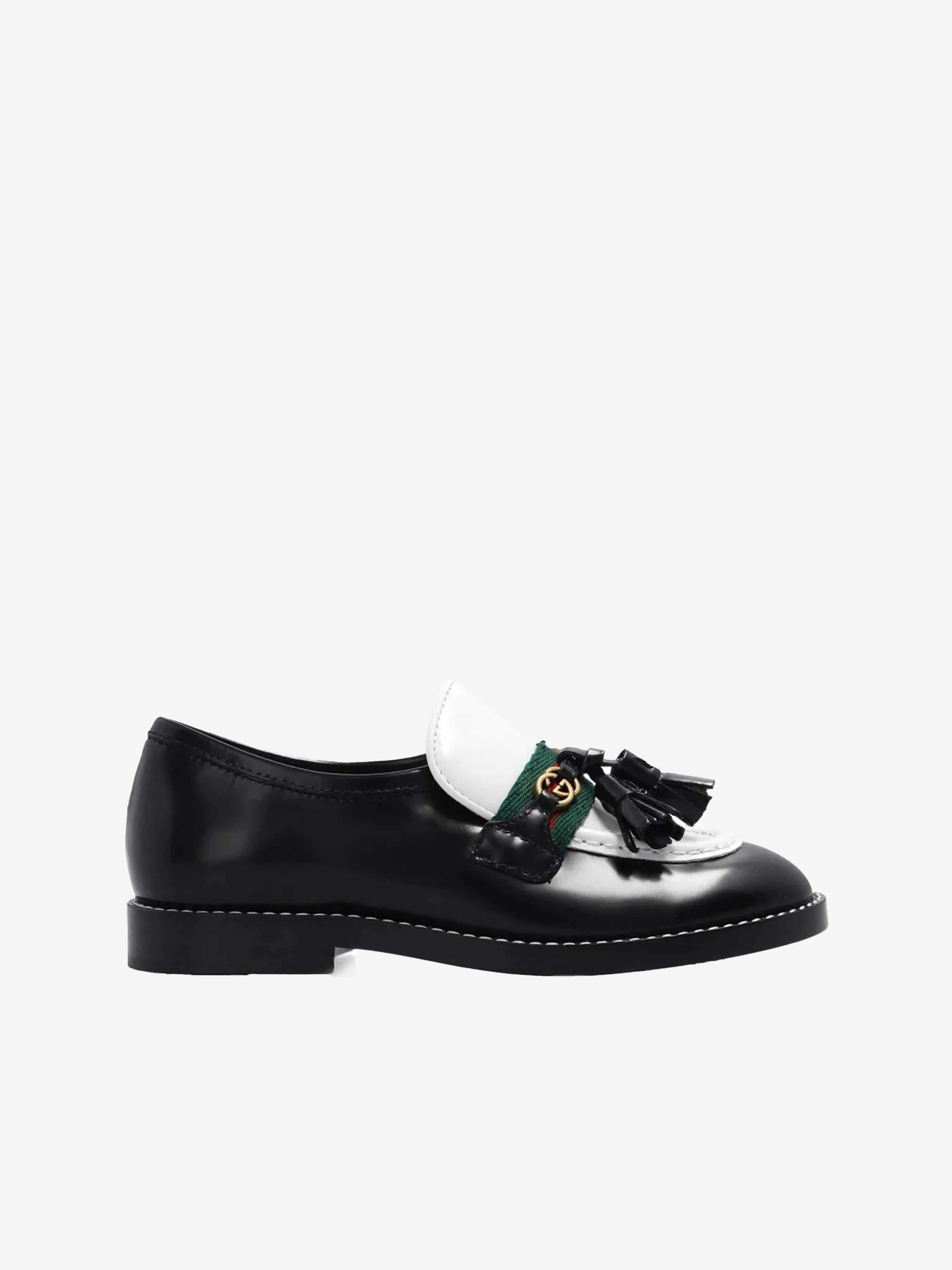 Gucci Unisex Leather Tassel Loafers