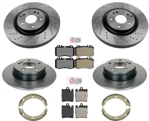 High Performance Carbon for 03-2004 Mercedes C230 330MM Sport Disc Brake Rotors