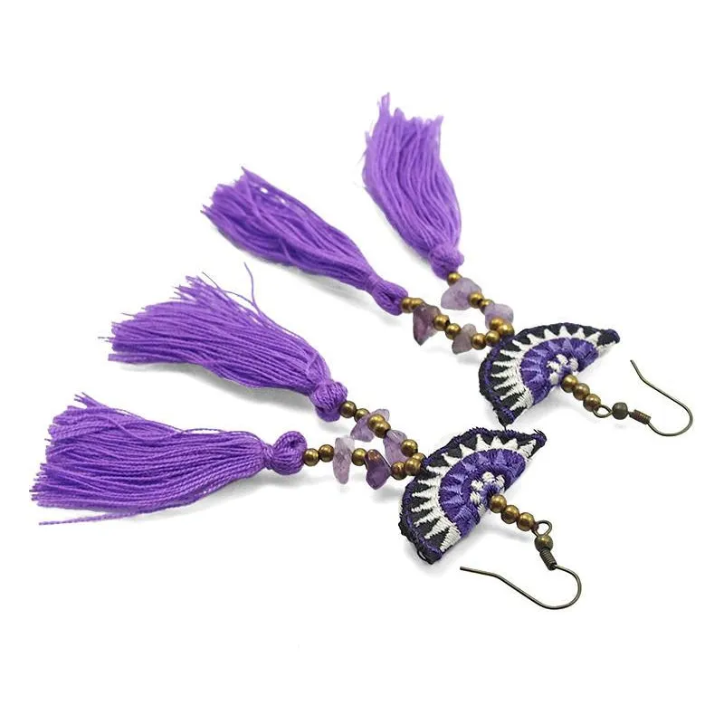 Hilltribe Chrocheted Earrings, AB