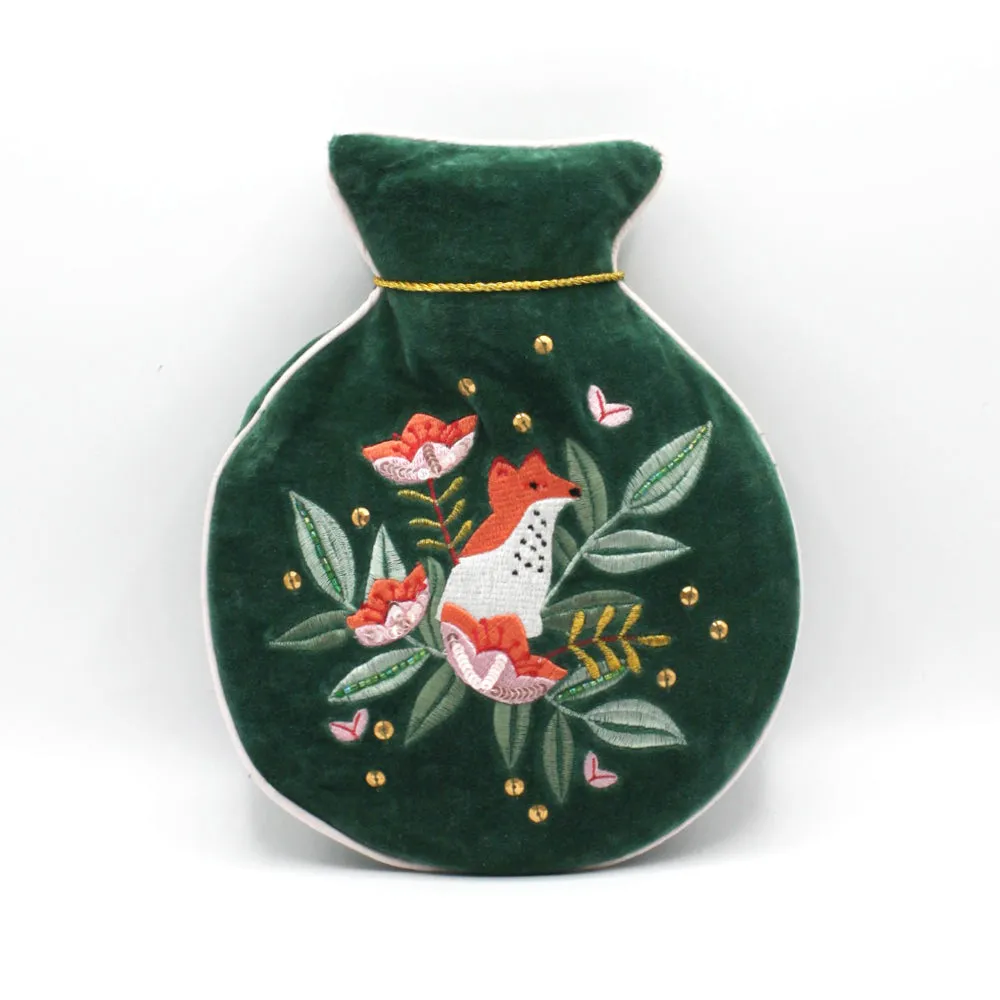 House Of Disaster Secret Garden Fox Hot Water Bottle