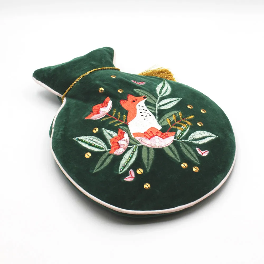 House Of Disaster Secret Garden Fox Hot Water Bottle