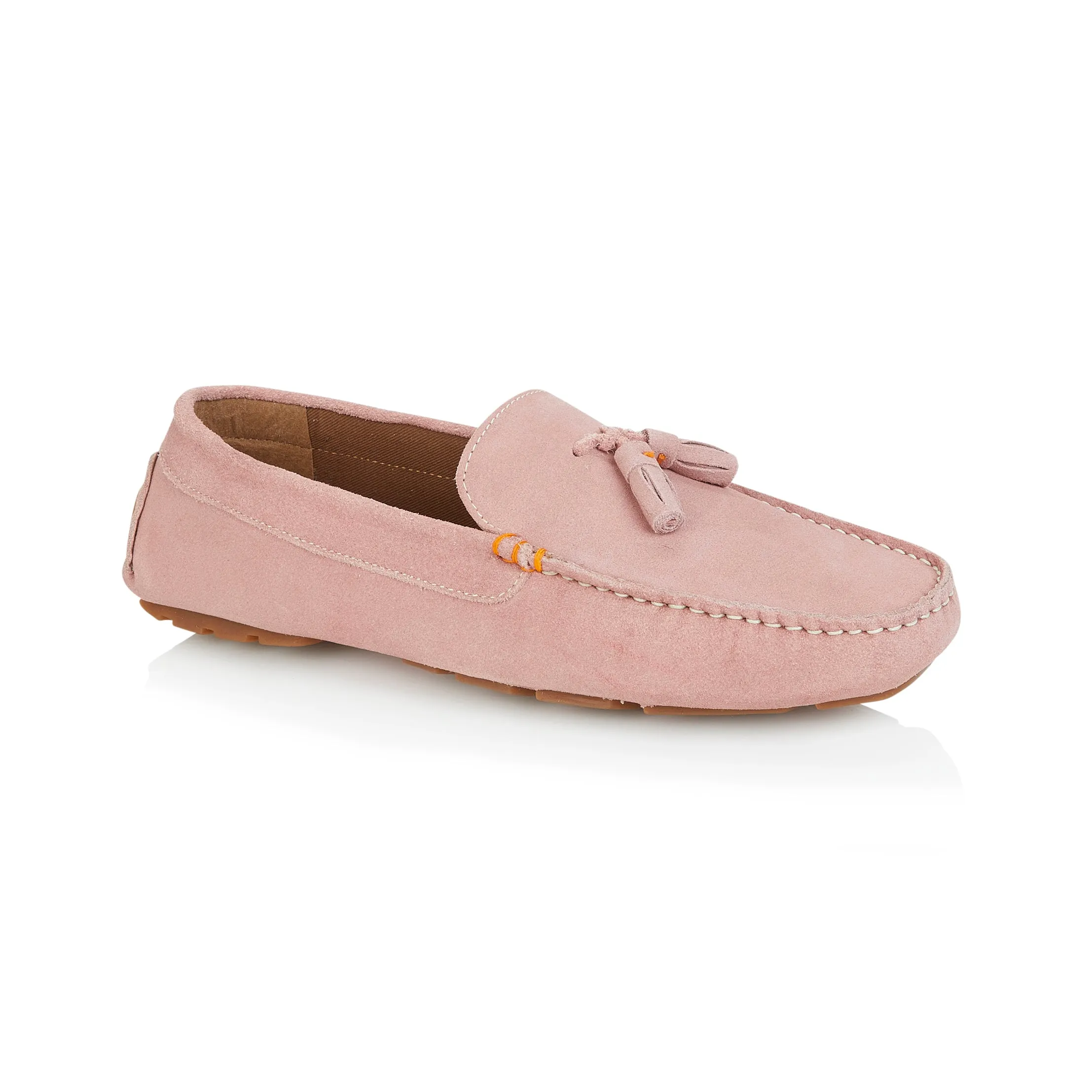 Jackson Suede Leather Driving Loafer - Pink