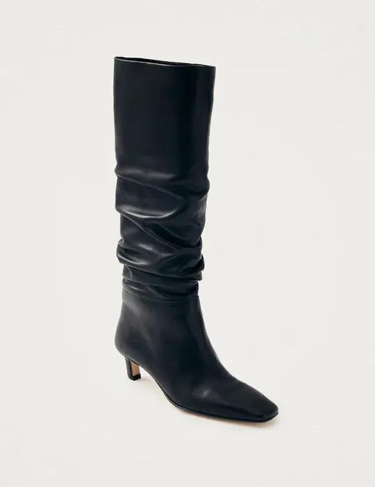 Kalila Black Leather Boots