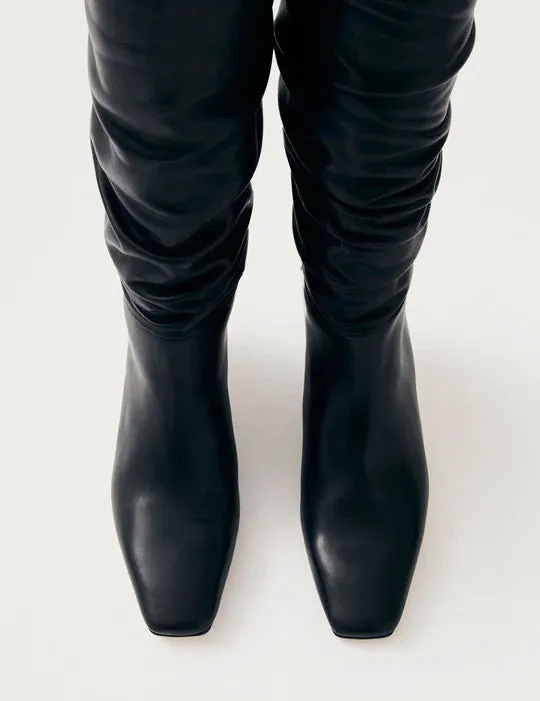 Kalila Black Leather Boots