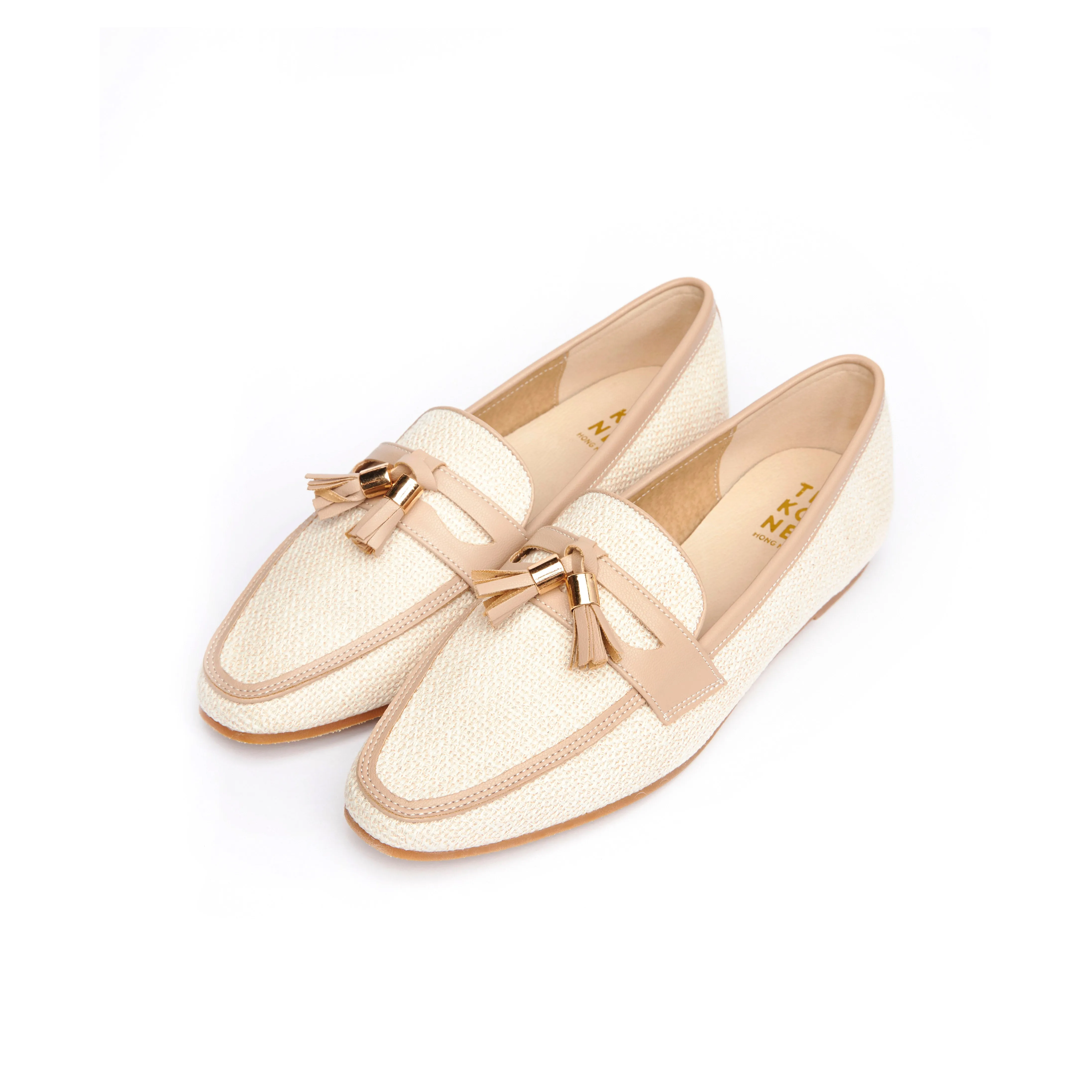 Kenni Tassel Loafers - Beige ( BEI )