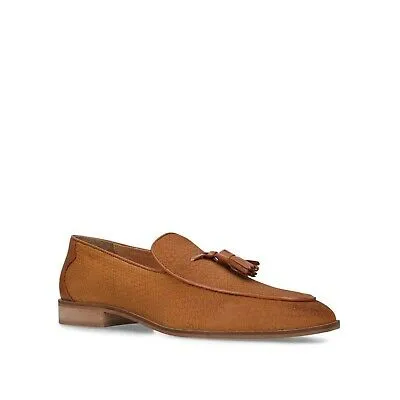 Kurt Geiger Buster Tan Suede Mens Tassel Loafers