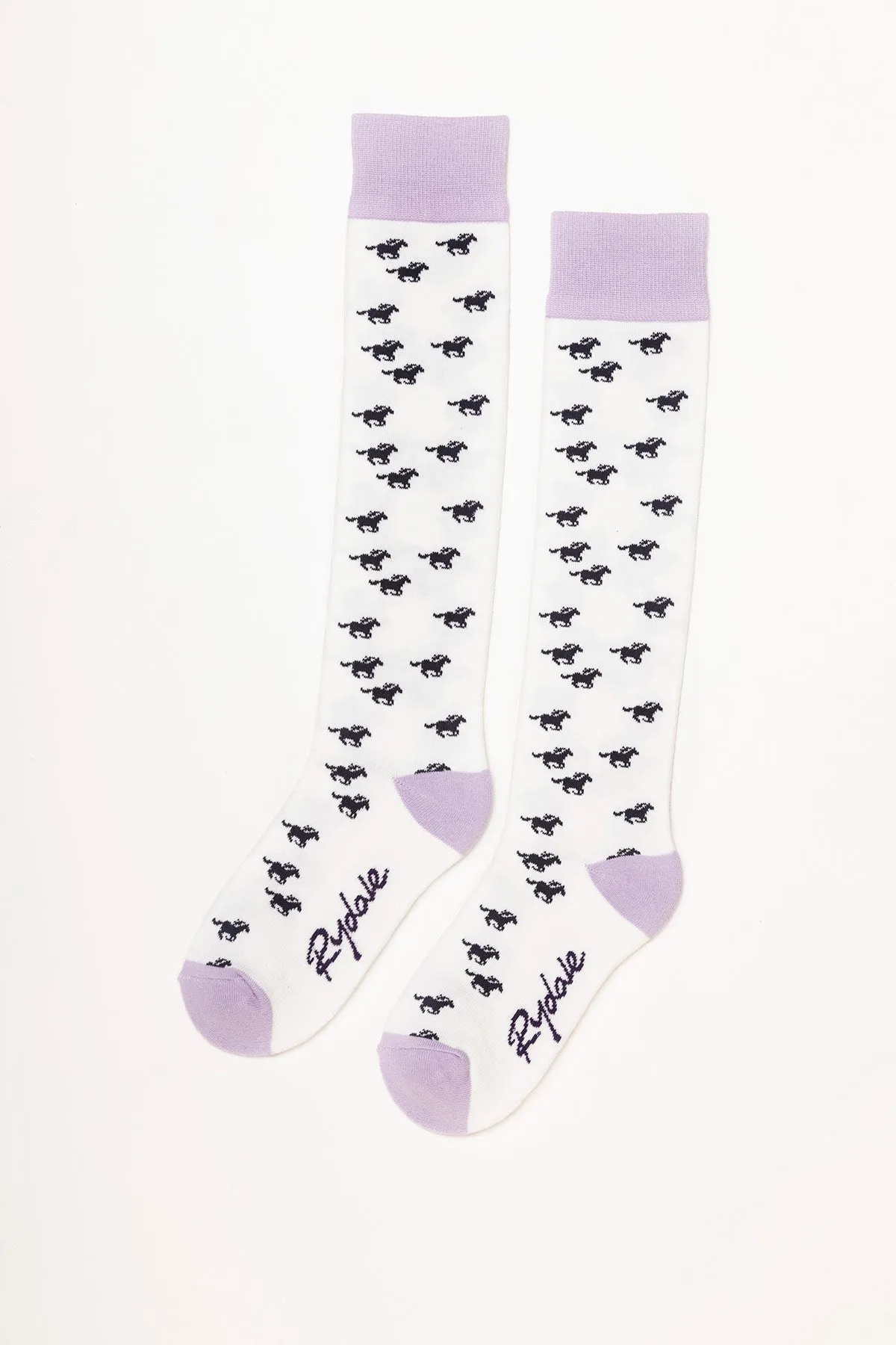 Ladies Galloping Horse Knee Length Socks