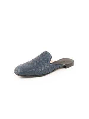 Leather Slipper - Blue