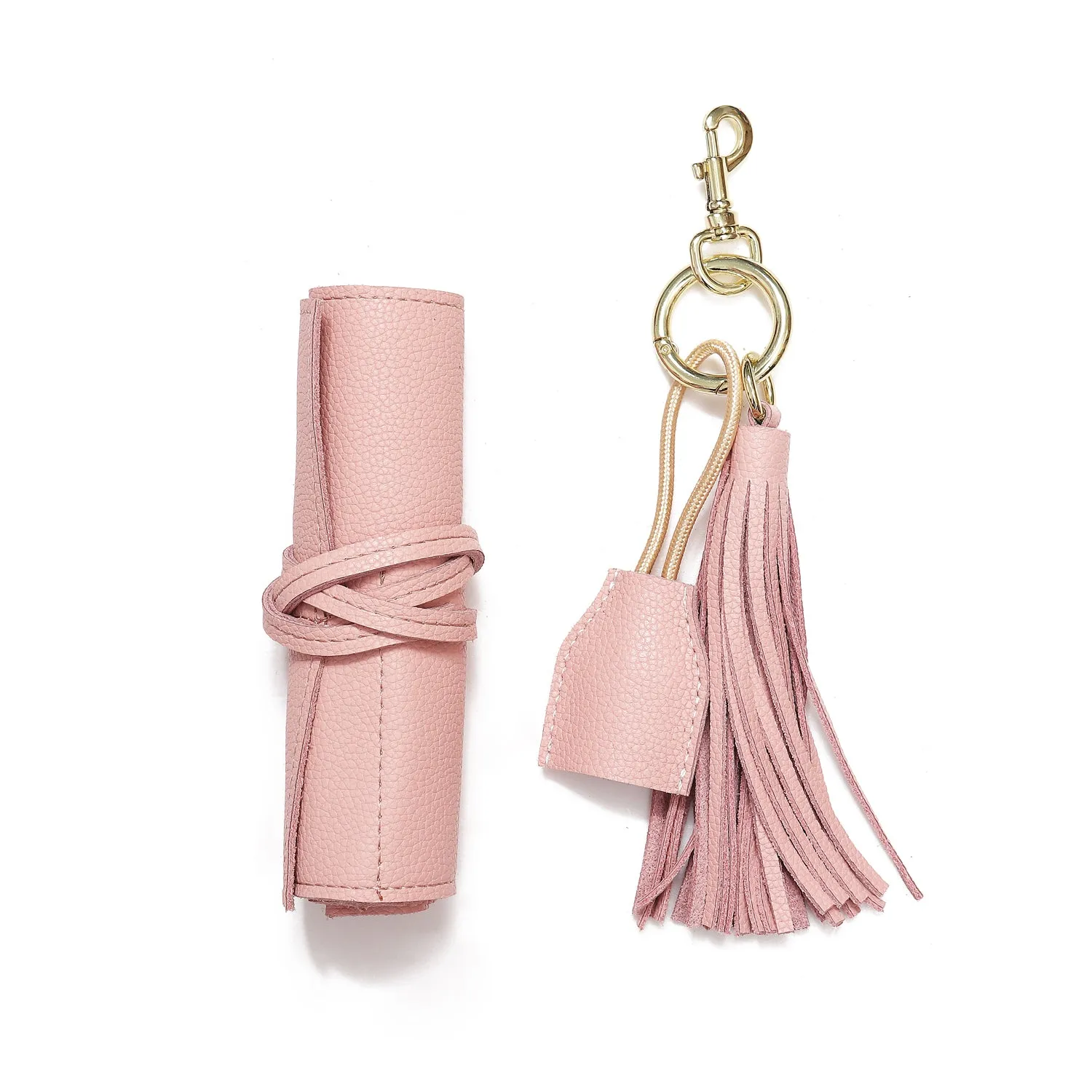 Leather Tassel keychain with USB cable   Leather Tech Wrap Up