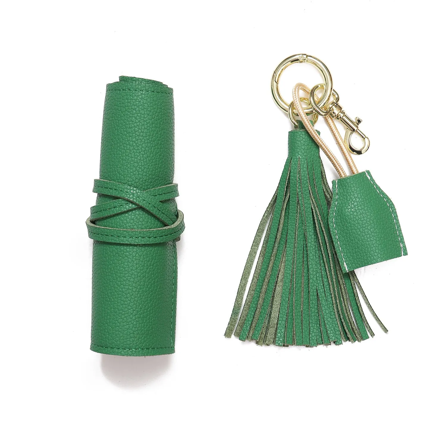 Leather Tassel keychain with USB cable   Leather Tech Wrap Up