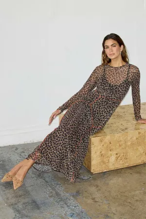 Leopard Cleo Mesh Dress