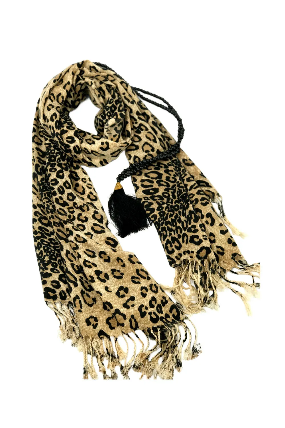 Leopard Print Shawl Wrap