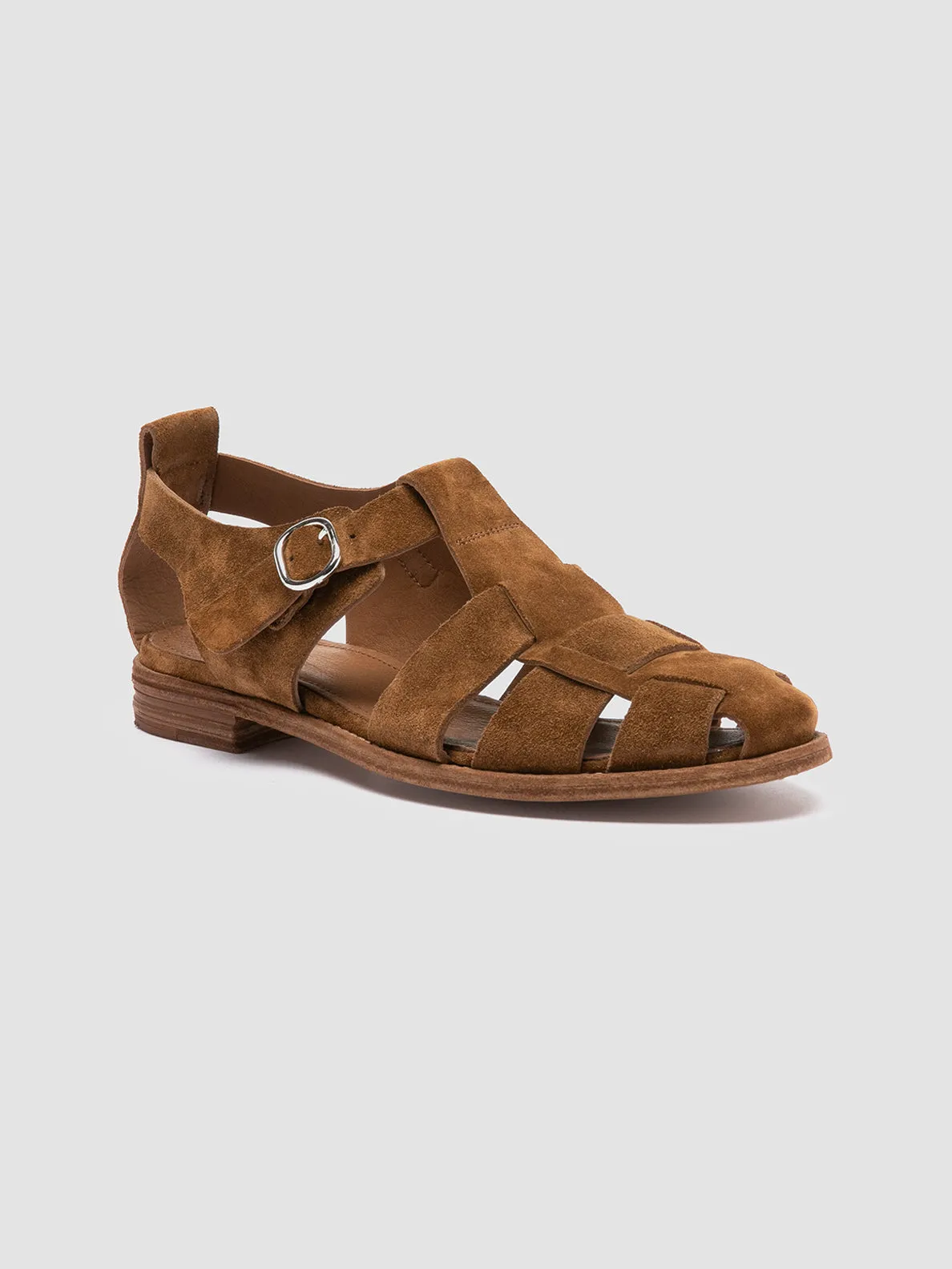 LEXIKON 536 - Brown Suede Sandals