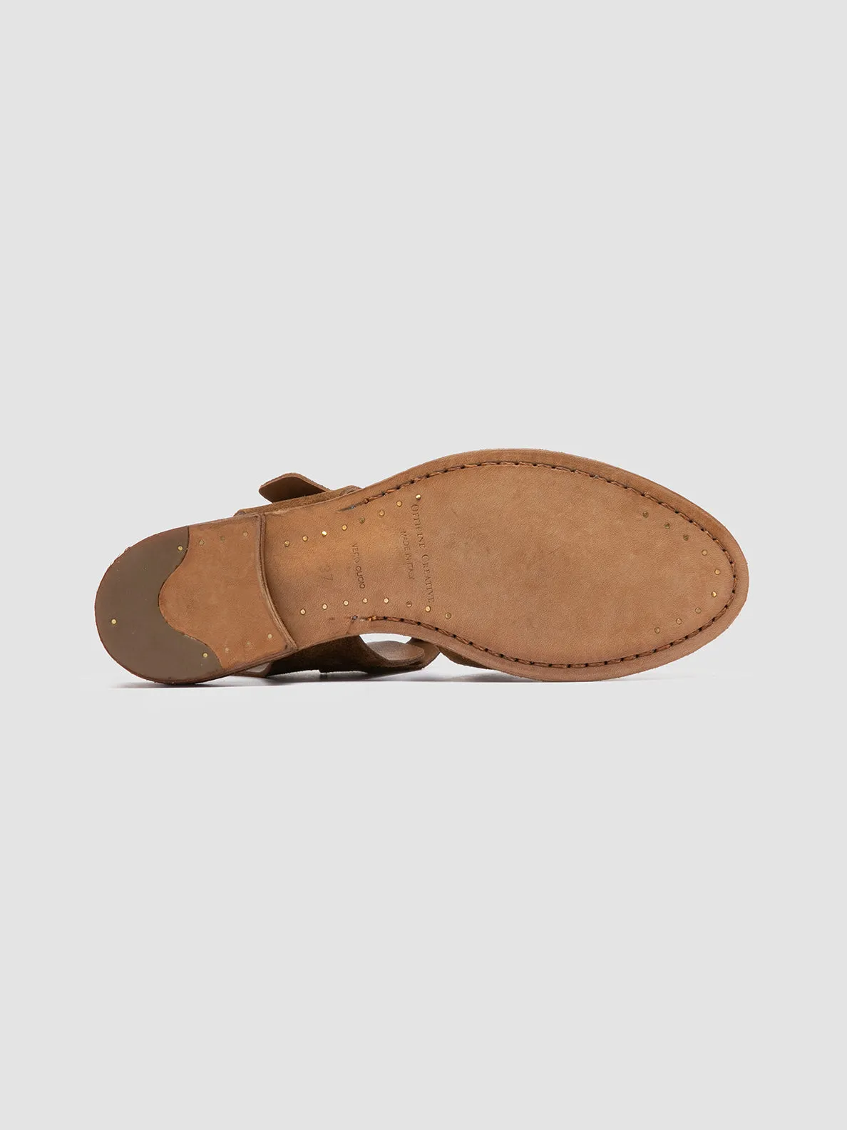 LEXIKON 536 - Brown Suede Sandals