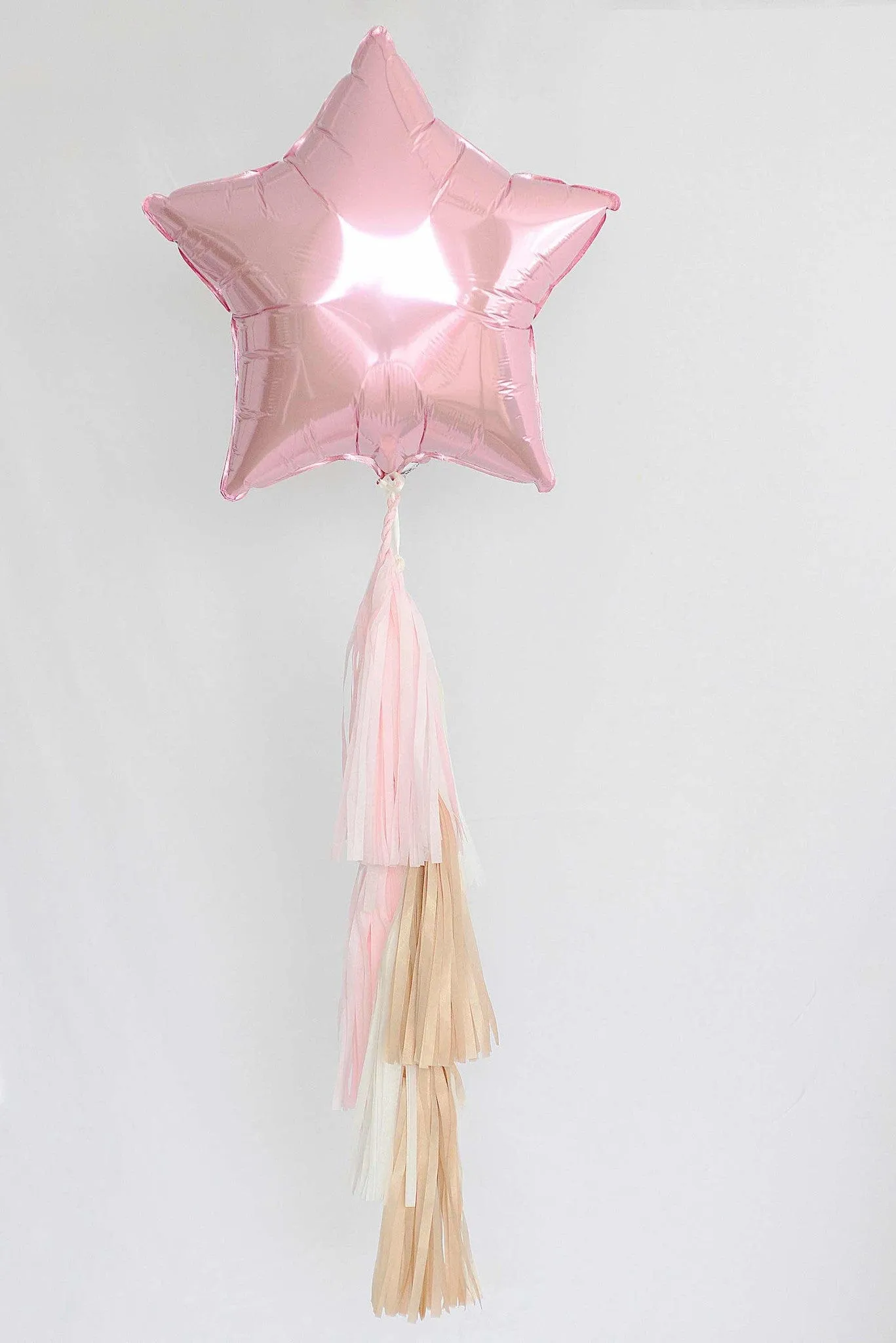 Light pink Star Foil Balloon 18" with tail or no tail