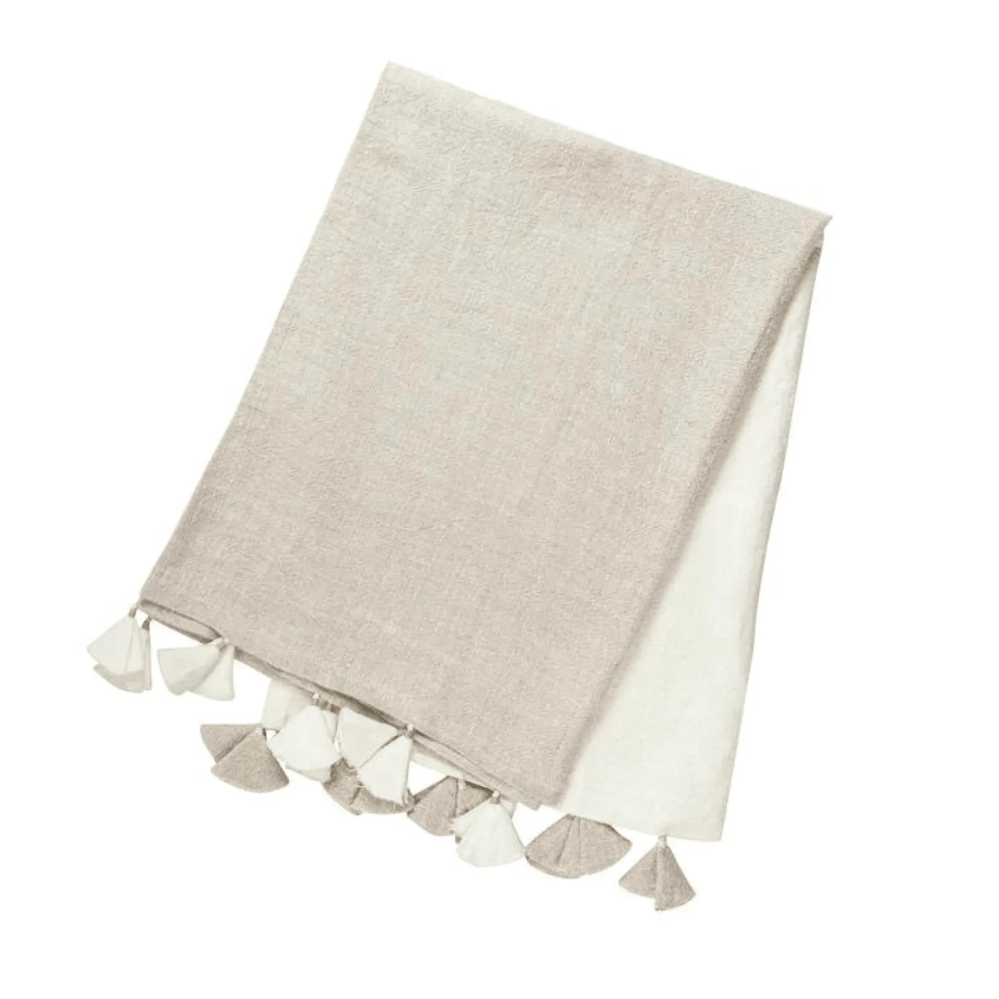 Linen Tassel Throw