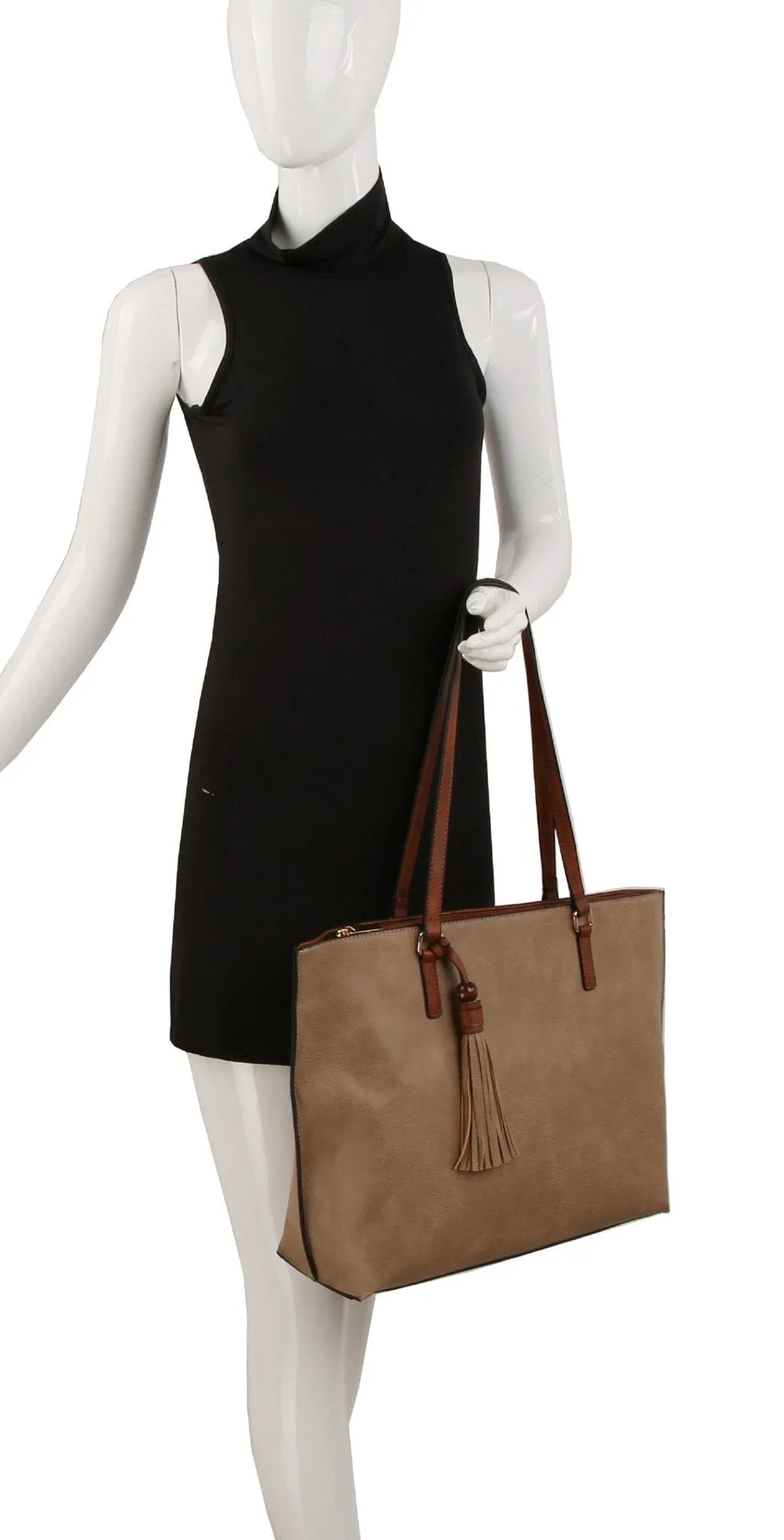 LQ306 Sandra Tote Bag With Tassel