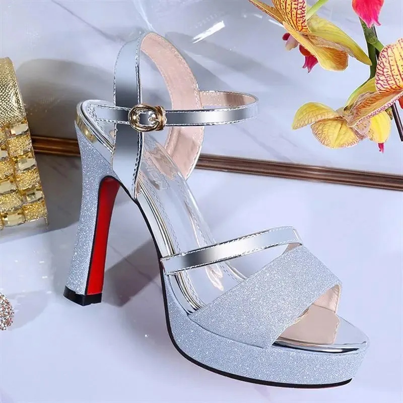 Luxury Open Toe High Heels