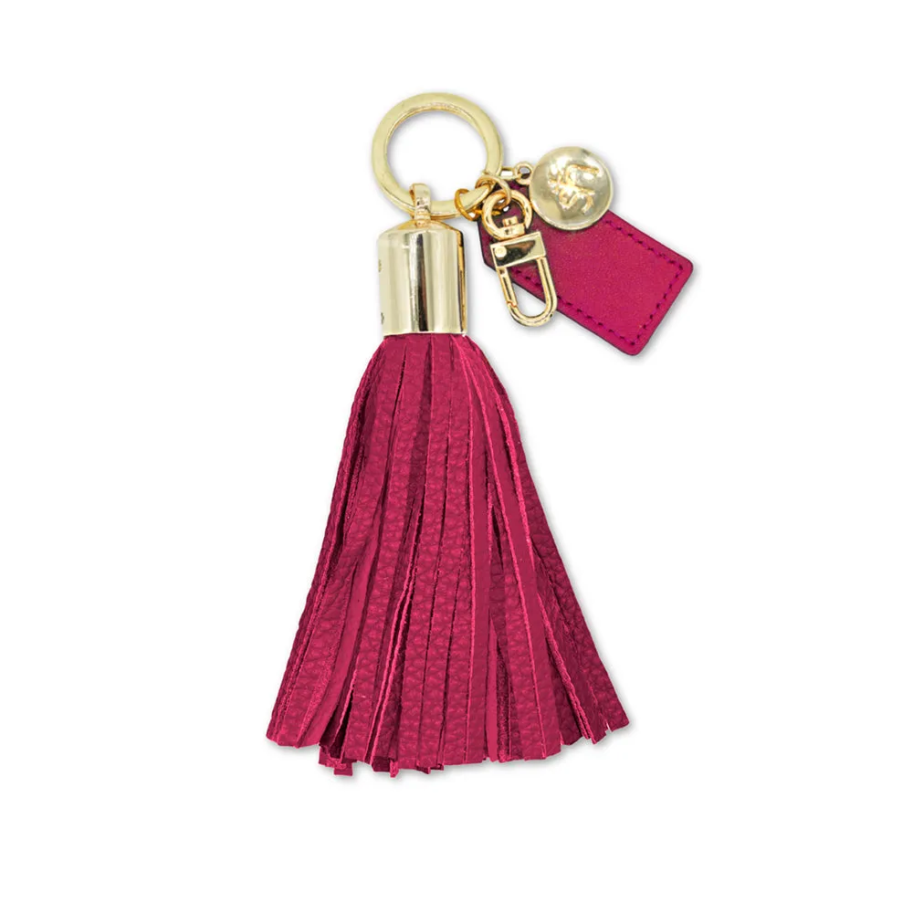 Magenta Tassel Keychain