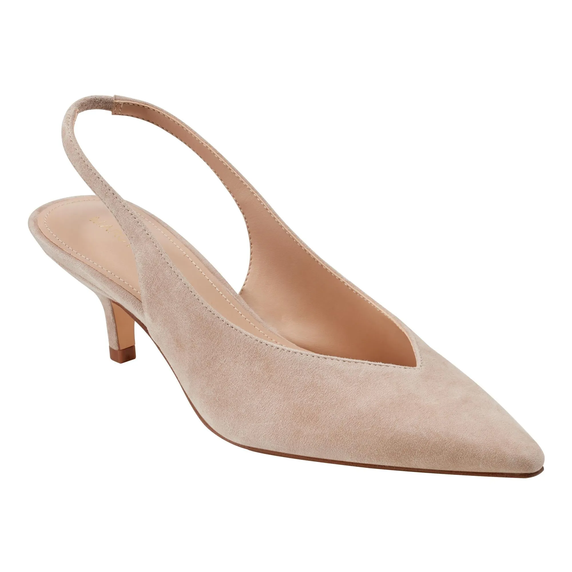 Marc Fisher Women's Labela Nude57469/New Silky Suede (Gr) M