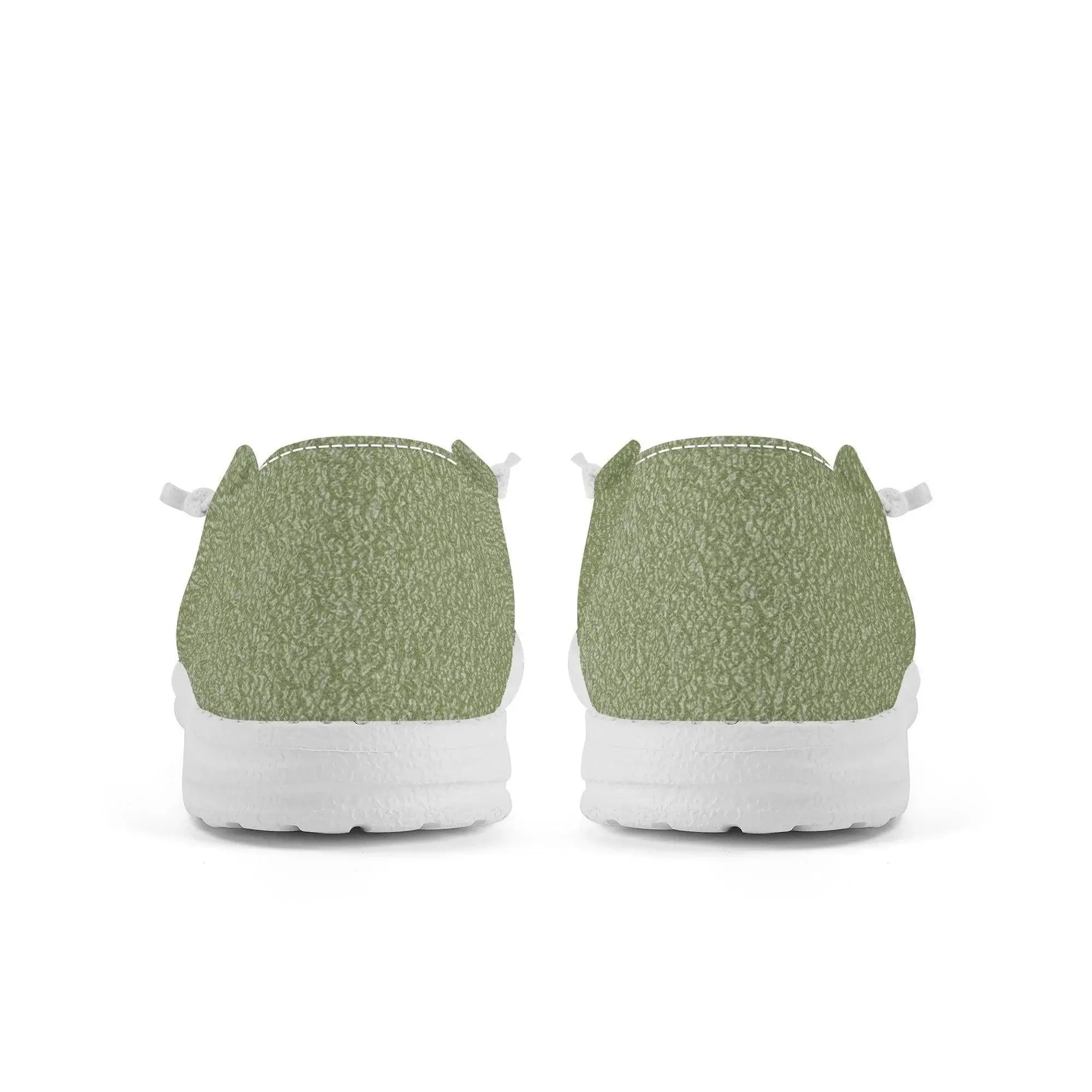 Men Canvas Loafers Slip On - Garden Green