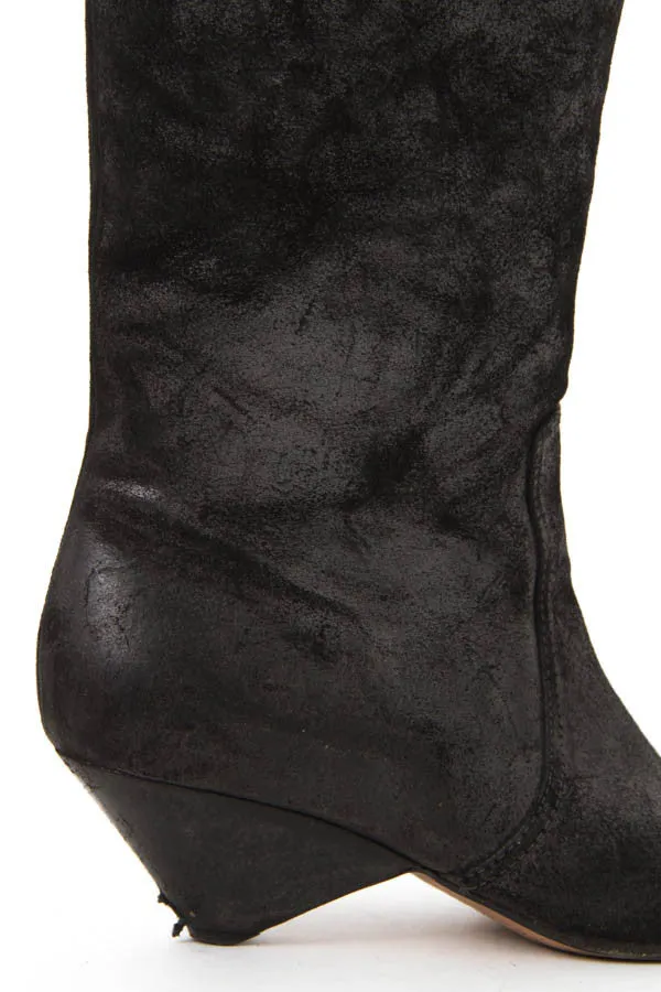 METALLIC SLOUCHY BOOTS