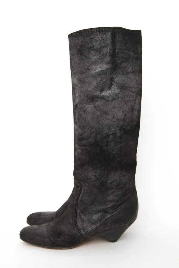 METALLIC SLOUCHY BOOTS