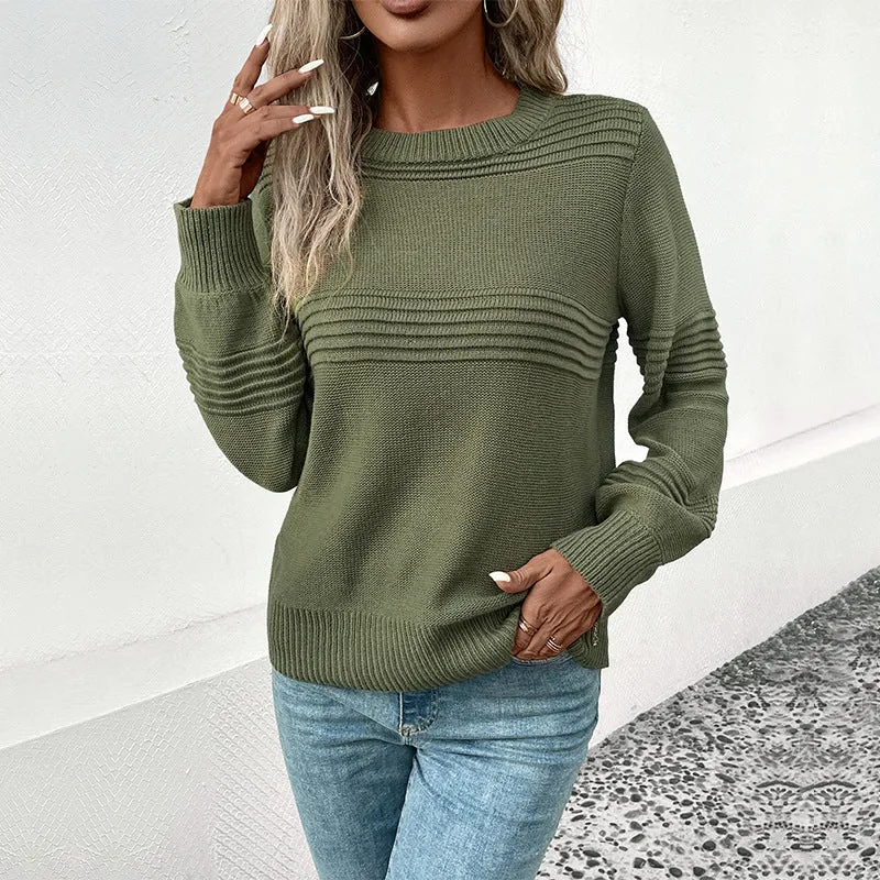 METAVERSMALL New Hot Trade Wholesale Multi-color Autumn and Winter Hot Sale 2025 Women's Clothing  Long Sleeve Solid Color Women's Sweater