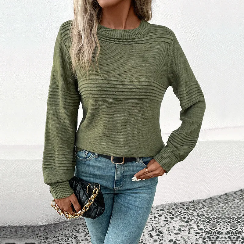 METAVERSMALL New Hot Trade Wholesale Multi-color Autumn and Winter Hot Sale 2025 Women's Clothing  Long Sleeve Solid Color Women's Sweater