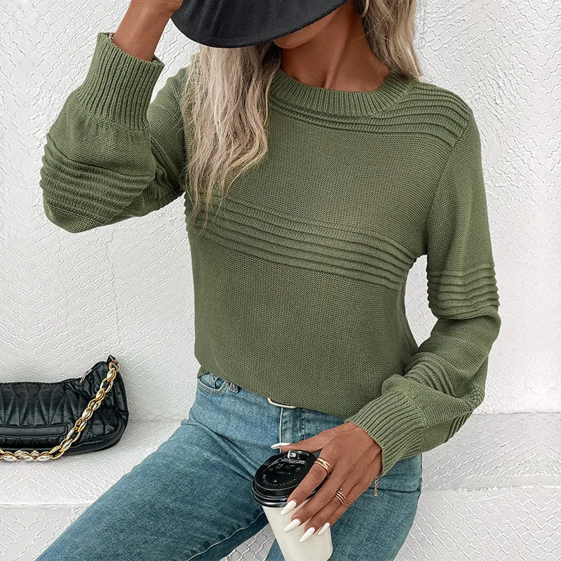 METAVERSMALL New Hot Trade Wholesale Multi-color Autumn and Winter Hot Sale 2025 Women's Clothing  Long Sleeve Solid Color Women's Sweater