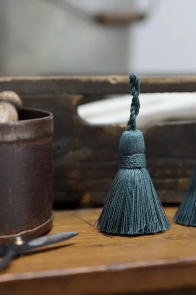 Midnight Blue Key/Cushion Tassel