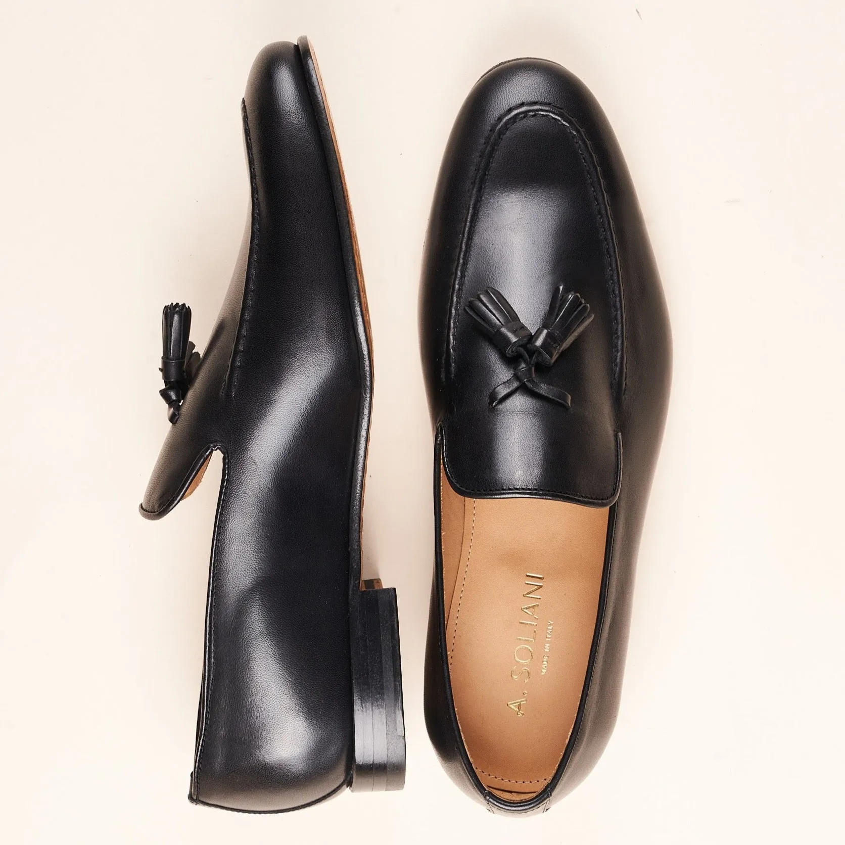 Mirto - Men's Tassel Loafer Black Leather