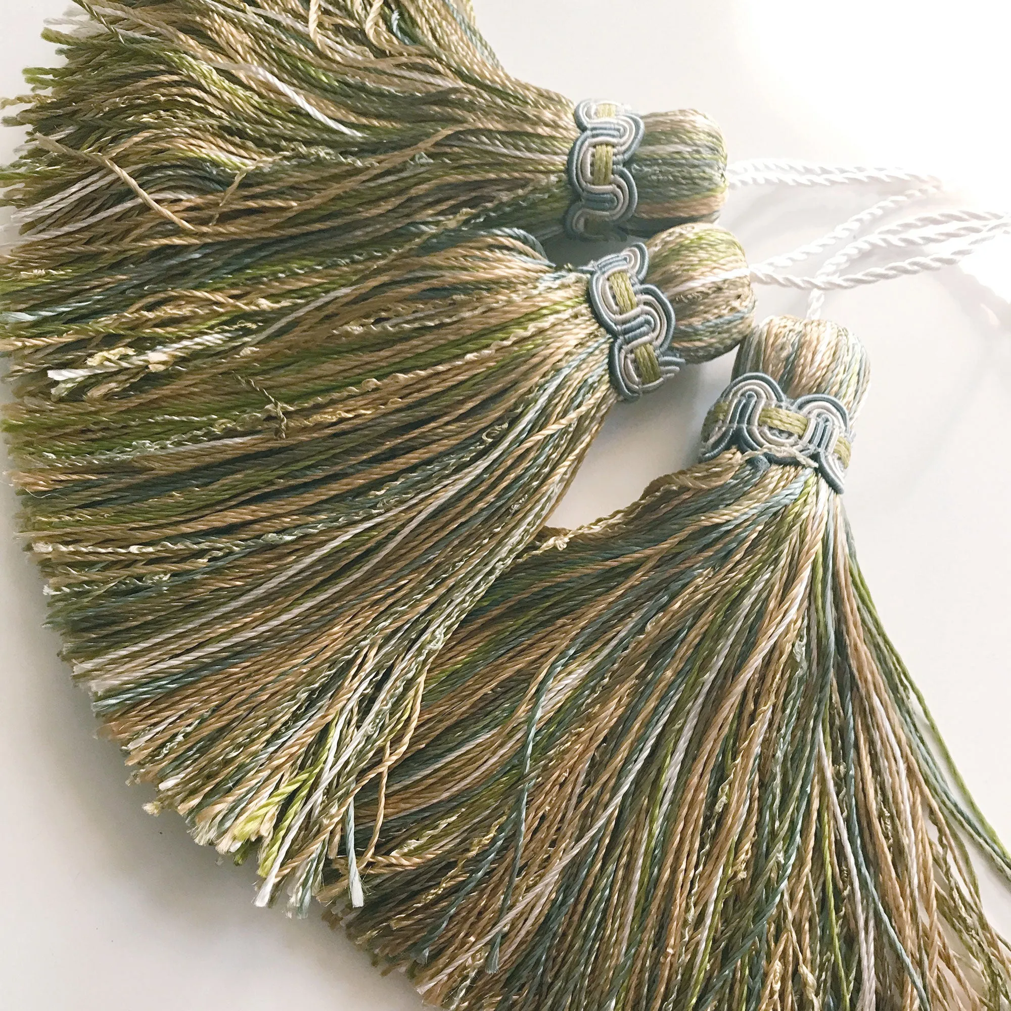 Moss Green and Yellow High Quality Decorative Tassel